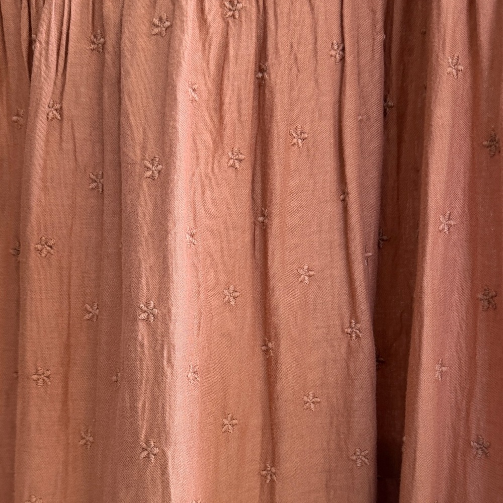 NWT‎ Old Navy Rust Orange Ruffled Maxi Dress Large - Picture 3 of 4